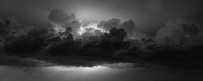 Low angle view of storm clouds in sky