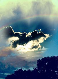 Low angle view of cloudy sky