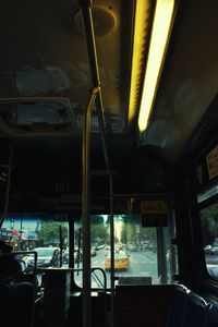 Interior of train