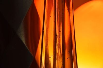 Close-up of liqueur in glass