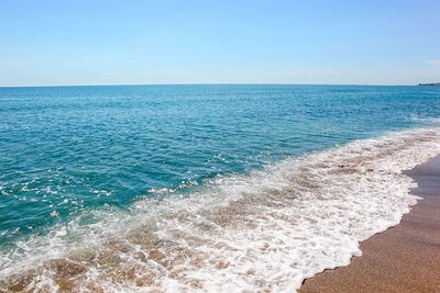 Beautiful beach and incredible sea in pomorie, bulgaria.