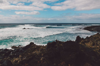 Scenic view of sea against sky