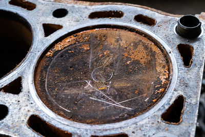 Full frame shot of rusty metal