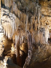 Rock formations in cave