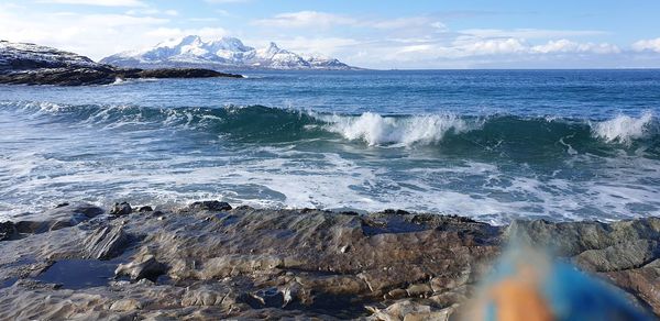 Scenic view of sea against sky