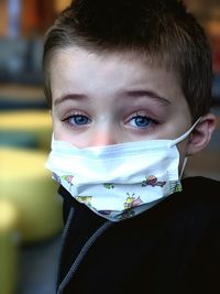 Close-up portrait of boy