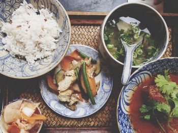 Close-up of served food