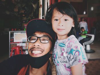 Portrait of happy friends