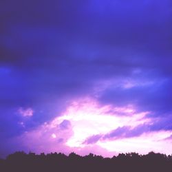 Clouds in sky at sunset