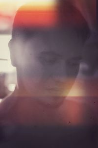 Close-up of young woman