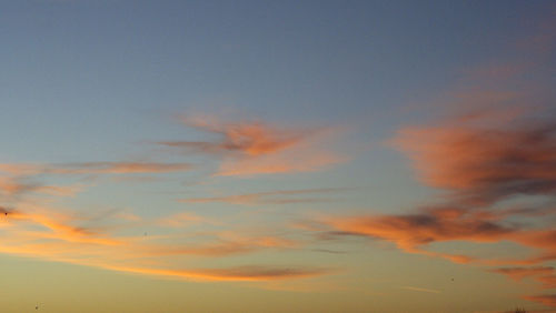 Scenic view of sky during sunset