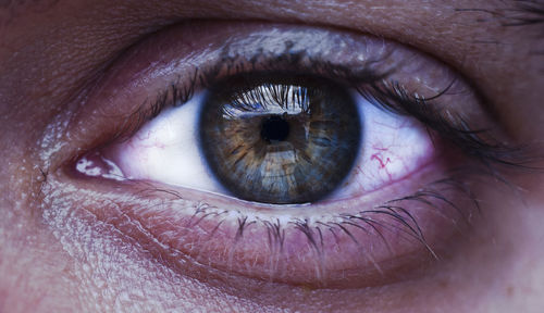 Extreme close-up of human eye