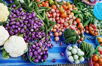 Fruits for sale at market stall