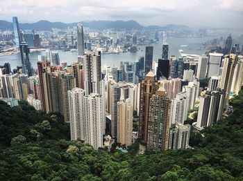 Aerial view of city