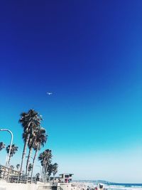 Scenic view of landscape against clear blue sky