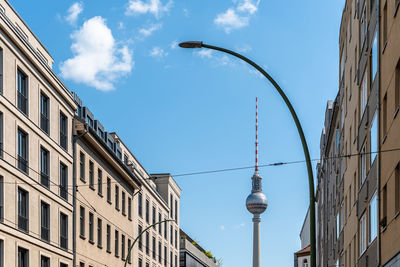 Cityscape of berlin with tv tower on background.