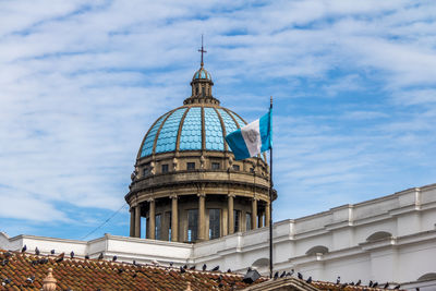 Low angle view of building against sky