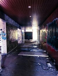 Interior of old tunnel