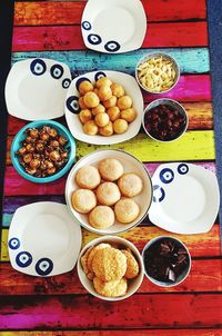 Close-up of food on table