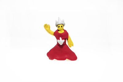 Toy figurine against white background