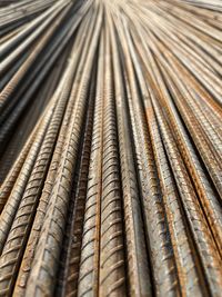 Full frame shot of abstract background, full frame shot of construction iron/steel rods.