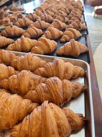 Close-up of bread for sale at market stall