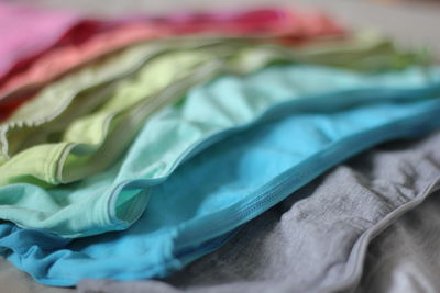 Close-up of colorful clothing