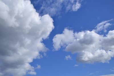 Low angle view of clouds in sky