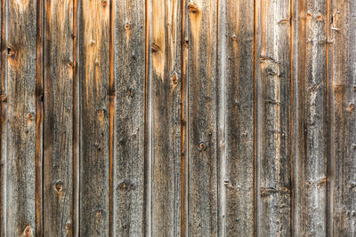 Full frame shot of weathered wooden wall