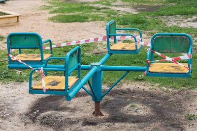 Empty playground in park