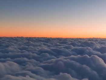 Aerial view of cloudscape