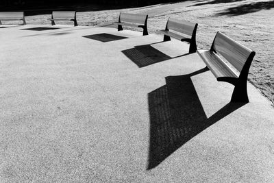 Shadow on sand at beach