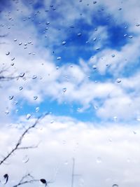 Low angle view of cloudy sky