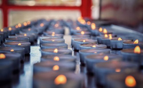 Close-up of sound mixer