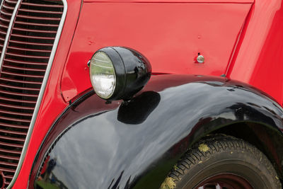 Full frame shot of vintage car