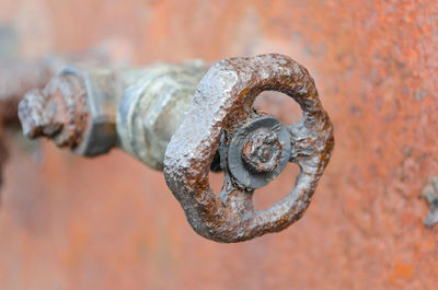 Close-up of rusty metal