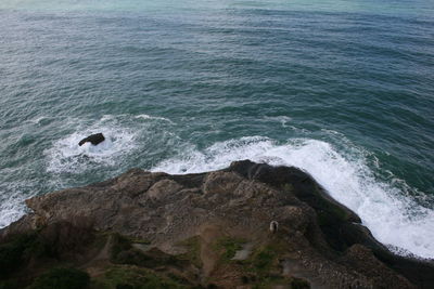 Rocks in sea