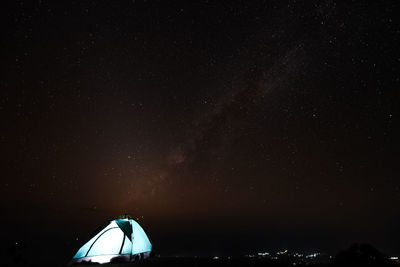 Low angle view of stars in sky at night