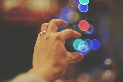 Close up of plant against blurred background