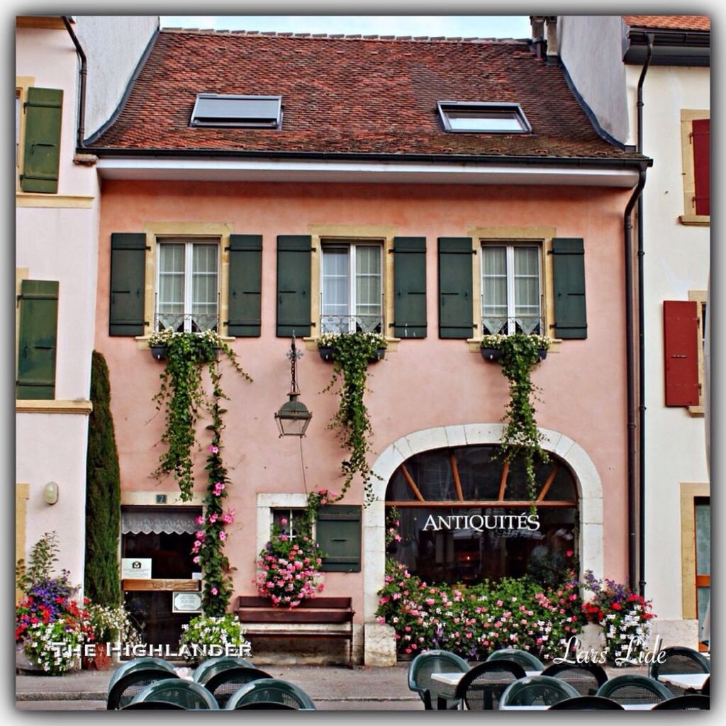 building exterior, architecture, built structure, potted plant, window, residential building, balcony, residential structure, city, plant, house, building, bicycle, growth, day, chair, flower pot, land vehicle, facade, flower