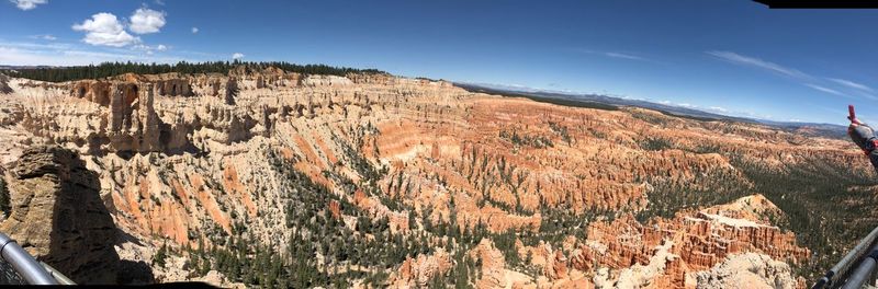 Panoramic view of mountain range