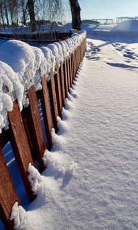 Snow covered field