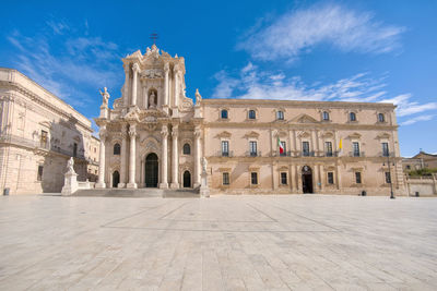 View of historic building against sky