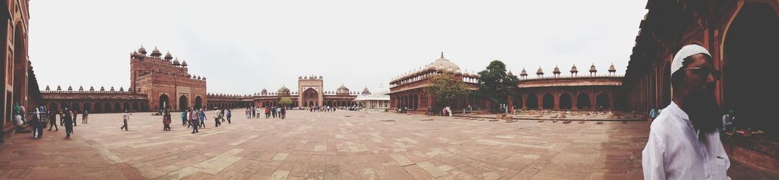Low angle view of temple against sky