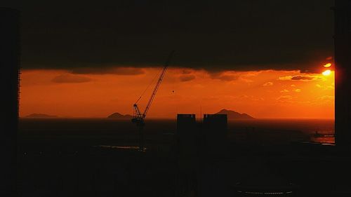 Scenic view of sky at sunset