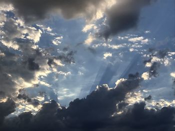 Low angle view of clouds in sky