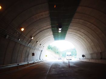 View of empty tunnel