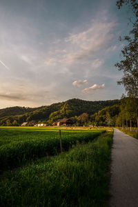 Scenic view of landscape against sky