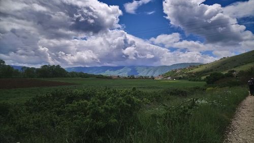 Scenic view of landscape against sky