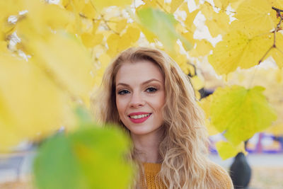 Portrait of smiling young woman